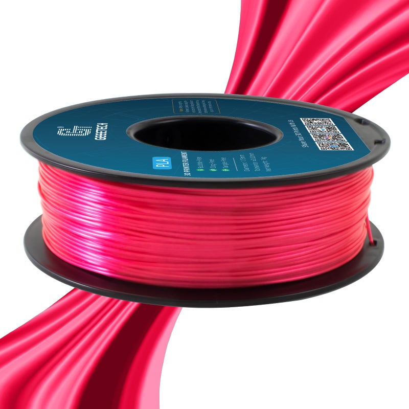Geeetech Silk PLA Filament 1.75mm, Metal-Like Shiny Silk Rose Pink 3D Filament 1kg (2.2lbs) 1 Spool, Dimensional Accuracy +/- 0.02 mm, Fit Most FDM Printer (Magenta) - Image 3
